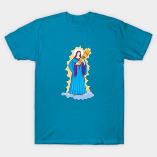 Saint holding a skateboard T-Shirt